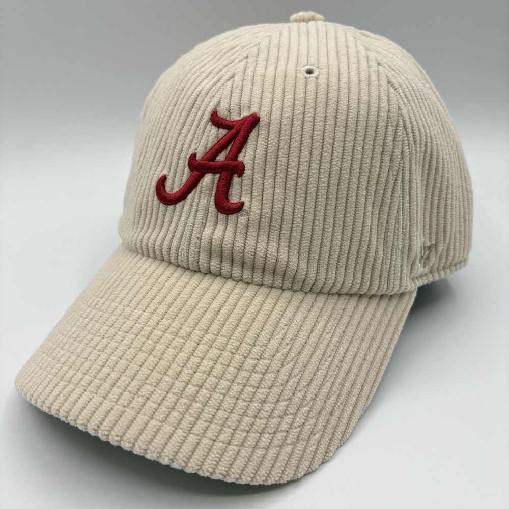 Alabama Crimson Tide Womens 47 Brand Hat Corduroy Strap Back Clean Up NCAA NEW